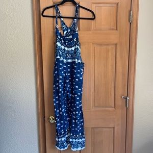 Free people cropped overalls